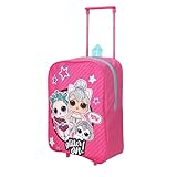 TDL Bolsa de equipaje ligera con ruedas con purpurina para niñas, para vacaciones, viajes escolares, para dormir, multicolor, Con cremallera