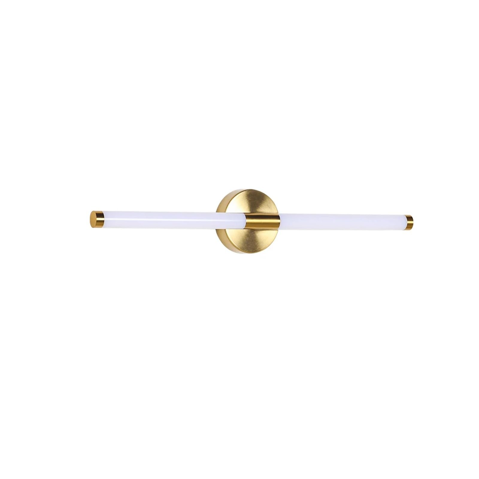 CUDTAPI Double Lampshade Bathroom Light Wall Lamp, Waterproof 40CM 80CM LED Wall Light Sconces, AC85-260V Apply Wall Light Modern Acrylic(5500-7000K,55CM)