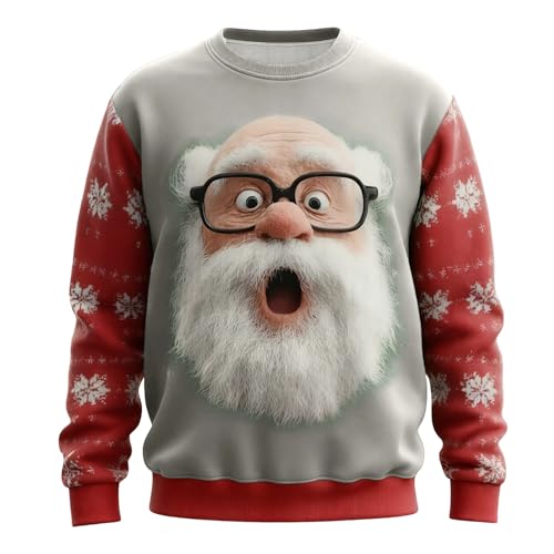 Sweat à capuche garçon imprimé Père Noël idéal pour les sorties hivernales en famille
