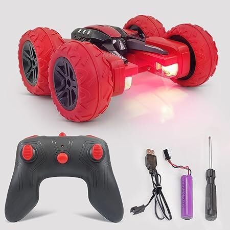 Hda Group Car Double Sided Rotating RC Stunt Car Toy for Girls & Boys Birthday & Return Gift Multicolor Toys for Kids