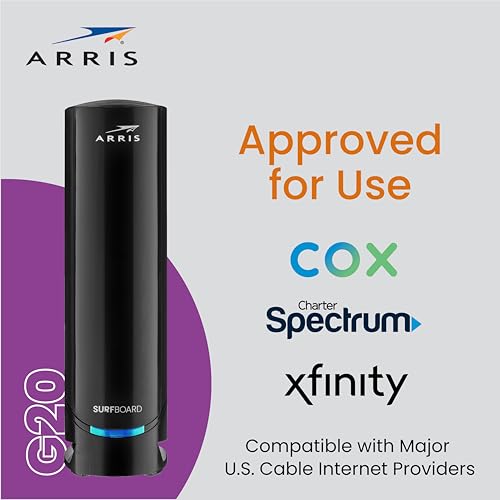 image for ARRIS (G20) - Cable Modem Router Combo - Fast DOCSIS 3.1 Multi-Gigabit