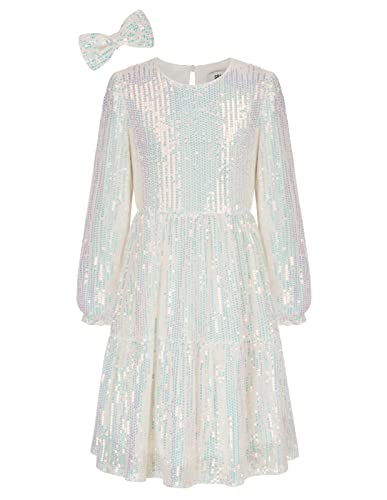 Vestito da Ragazza Girls' Long Sleeve Round Neck