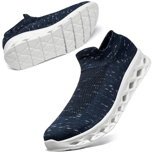 Image of MERPHINE World's Most Comfortable Slip-on Sneakers, No Straps, Women's, Men's, Indoor Wear, Walking, Standing Work, Commuting, Mesh, Lightweight, Easy to Walk, Fashionable, Summer, Breathable