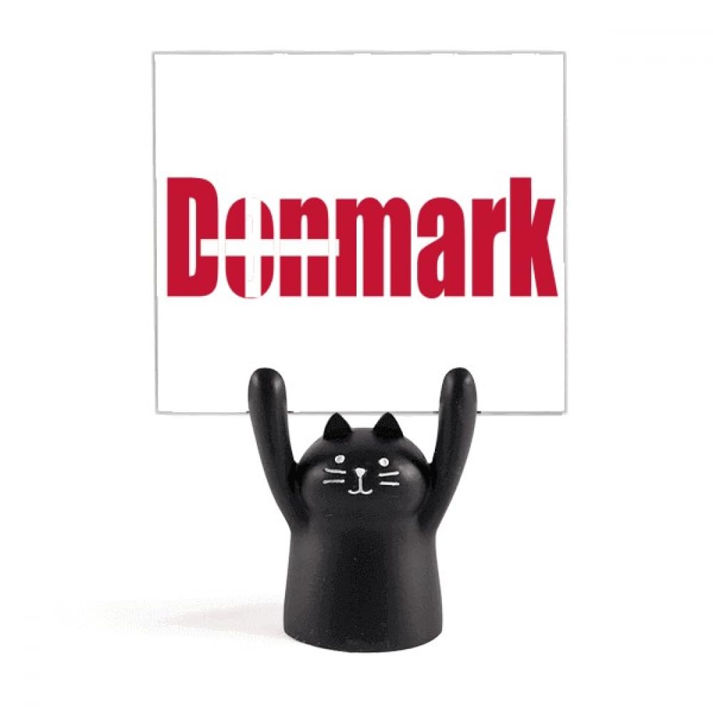 Porte-mémo drapeau Danemark noir pour bureau et organisation - 4