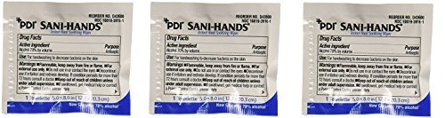 Nice Pak D43600 PDI Sani-Hands Instant Hand Sanitizing Wipes (Pack of 100) (3-(Pack of 100))