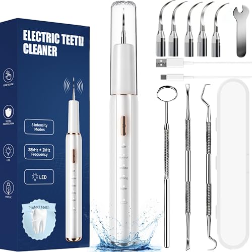 Kit Pulizia Denti Rimuovi Tartaro，Spazzolino a Ultrasuoni...
