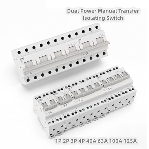 Commutateur de transfert manuel 3P 40A double puissance modulaire