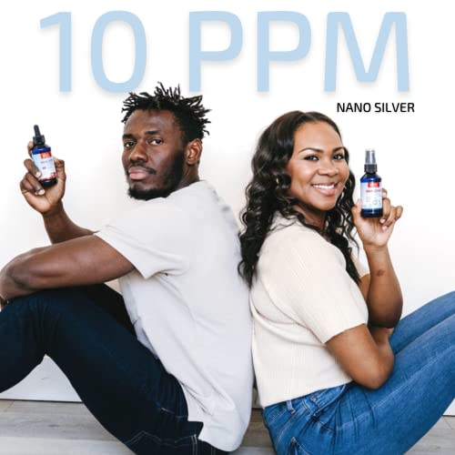 Silver Biotics Colloidal Silver Nano-Silversol Liquid 10 Ppm | 4 Oz. Spray Bottle Immune Support, All Natural Colloidal Silver Liquid Water | Great For Natural Health (American Biotec Labs) #TOP1