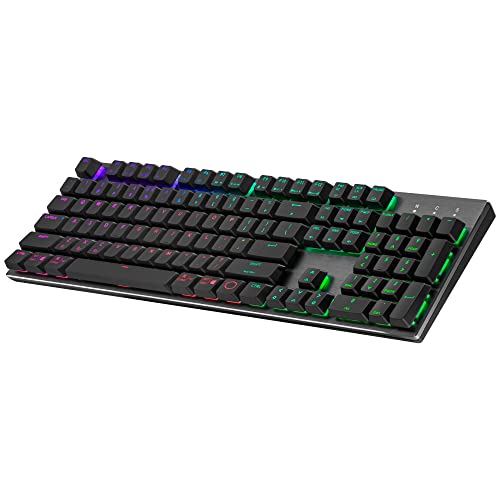 SK653 Tastiera Meccanica Wireless Layout ES, Ibrido Bluetooth/cablato, Full Size, Tasti galleggianti Low Profile, Red Switch, Retroilluminazione RGB, Compatibile con PC e MacOS, Grigio - Tastiera gaming - Immagine 5