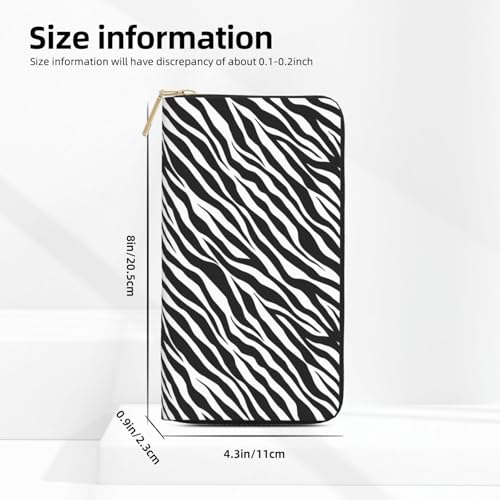 Stylish zebra print Wallet Women, Leather Bifold Multi Card Wallet, Long Purse Women's Wallets2