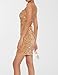 Zeflows Womens Sequin Homecoming Dresses Spaghetti Strap Backless Sexy Sparkly Glitter Velvet Bodycon Mini Cocktail Dresses, Golden-S