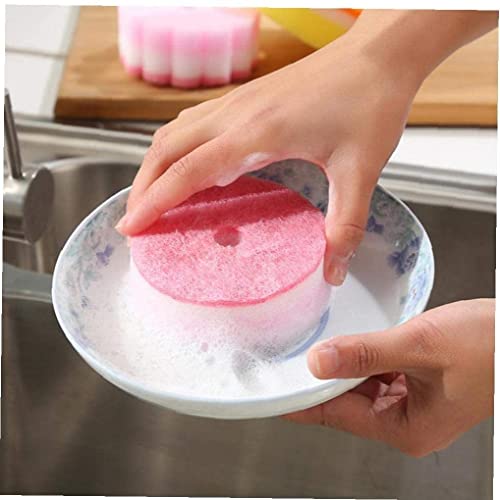 5 pçs Esponja em Forma de Flor Escovas Louça Copo Lavar Pratos Esponja Ferramenta de Limpeza de Cozi