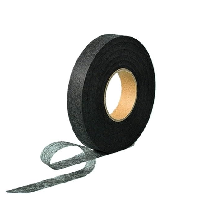 Interfacing,Iron on Interfacing 64m White Double Sided Interlining Sewing Accessory Adhesive Tape Cloth Apparel Fusible Interlining DIY Accessories Patchwork(Color:2cm Black)