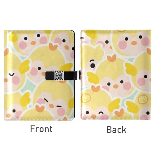 Carnets de notes lignés cuir jaune imperméable voyage format 6,7x9,2
