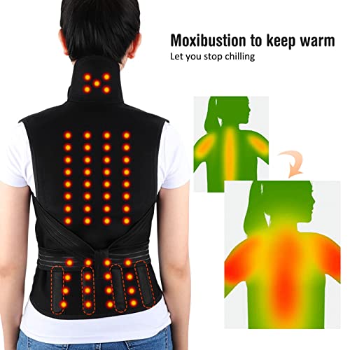 Aofit Self-Heating Full Back Brace With 68 Magnets For Pain Relief (Large) #TOP2