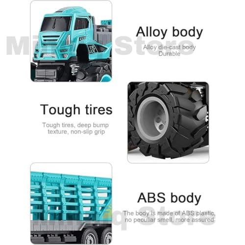 Image of Animals Transport Truck 1:43 Metal Toys Alloy Diecast Truck Set Toy, Diecast Miniature Car Model Best Birthday Gift for Kids [Multicolor = Sent Any 1 Truck]