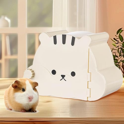 Baoblaze Hamster hideout casa hamster dormir den dormir cama cabine atividade brinquedo hamster de d