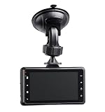 Bresser Dashcam Autokamera Full-HD 1080p mit 140° Erfassungswinkel, Tages- und Nachtfunktion, G-Sensor und integriertem Akku