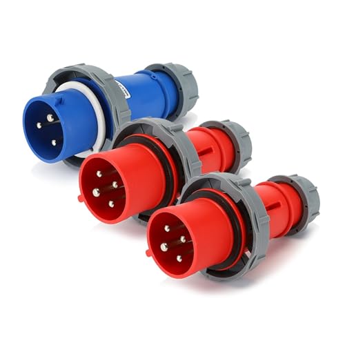 Prise industrielle bleue 16A 32A étanche IP67 pour station d'accueil et raccordement sûr