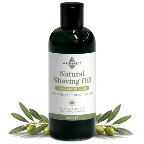 Aceite de afeitado Aromabar para un ritual matutino refrescante de hierbabuena y lima 125ml