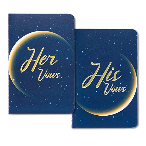 Fablus Wedding Vow Books Wedding Gifts For Wedding Bride And Groom, Vows Book His And Hers With 28 Pages(2 Book Set) #TOP6