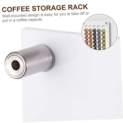 Support mural acrylique capsules café : rangement optimisé transparent - 6