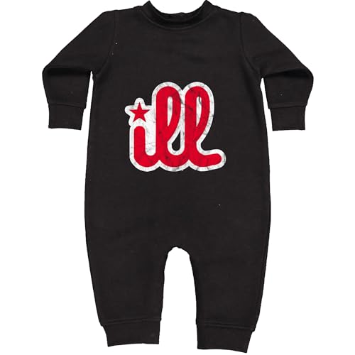 Image of The Pxv Ill Vintage It's A Philly Thing Infant Fleece Rompers, Warm, Adorable