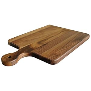 Made in USA Walnut Cutting Board by Virginia Boys Kitchens – Butcher Block made from Sustainable Hardwood (Handle – 10×16)