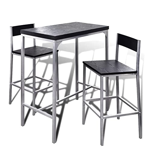 vidaXL Set de Mesa Alta y Taburetes Desayuno...