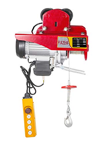 VEVOR Polipasto Eléctrico 250 kg / 550 lbs Montacargas Eléctrico con Carretilla...