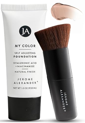 Jerome Alexander My Color Self-Adjusting Foundation, Hydrating & Lightweight Face Makeup,...