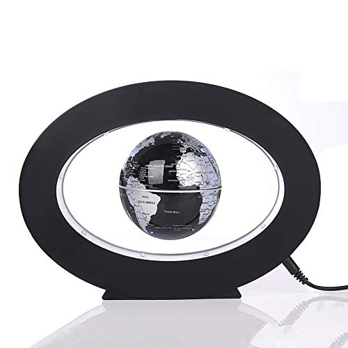 Preisvergleich Produktbild FKRLMVFC Schwebender Deko Globus Weltkugel Mit LED Magnetständer Schwebeglobus Politisch Mit Magnetische Kugeln Business Geburtstag Wohnkultur Büro Dekoration - 3 Inch