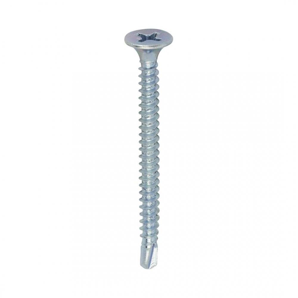 TIMCO BZP PH2 Philips Self-Drilling Drywall Screws - 3.5 x 42 - Zinc - Box of 1000 — image 1
