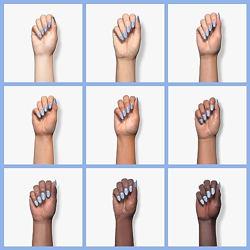 Image of Beetles Baby Blue Gel Polish, 15ml Blue Gel Nail Polish Soak Off Nail Art Manicure Salon DIY Design at Home Gifts for Woman