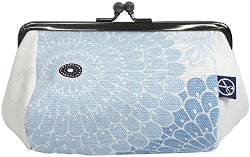 Amazon 和さくら庵 がま口 ポーチ お化粧 コスメ 小物入れ 財布 小銭入れ 帆布 大輪菊 日本製 和柄 女性用 ポーチ