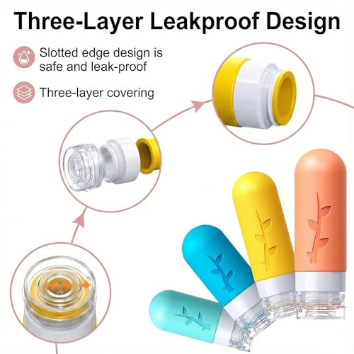 Depoza Set Di 16 Bottiglie Da Viaggio – Contenitori Comprimibili In Silicone A Prova Di Perdite, Approvati Tsa, Per Articoli Da Toeletta, Balsamo, Shampoo, Lozioni E Accessori Per Il Bagnoschiuma, - 4
