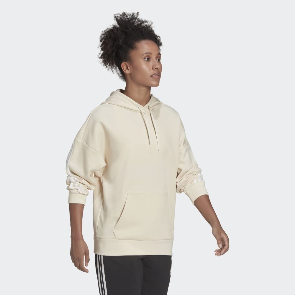 adidas Damska bluza z kapturem z trzema paskami