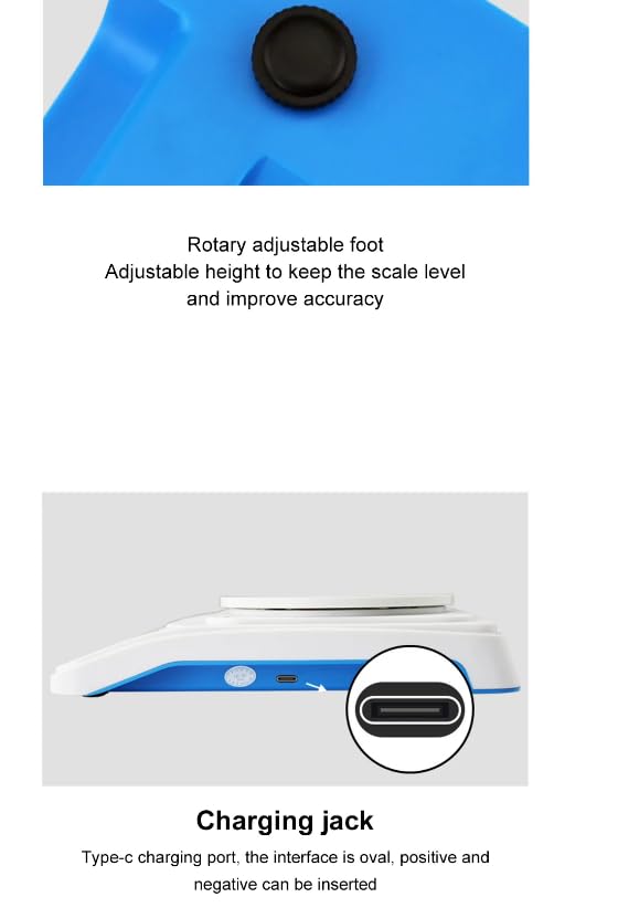 Digital Precision Scale, High Accuracy 0.01g Lab Scientific Scale, Black, Multi-Function Electronic Balance, 1000g Capacity