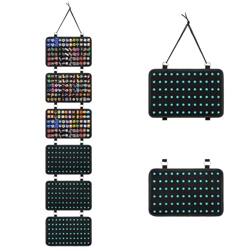 JUXYES Shoe Charms Organizer Wall Hanging Collection Holder, 6 Loose-leaf Board Pieces Croc Shoe Charms Display Hanging Decoration Croc Charms Collection Storage Organizer, JXY-20230123-02