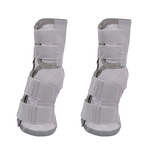 Rural365 Horse Leg Guards Set of 2 - Small Adjustable Horse Fly Boot Horse Leg Protectors Horse Leg Wraps for Flies