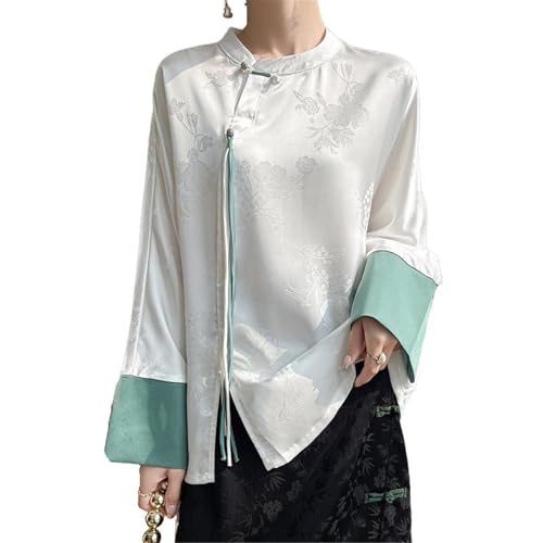 Chemisier style chinois ample pour camoufler les rondeurs avec style