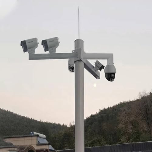 Poteau universel 4.0 m de surveillance高級 avec 4 bras de fixation robustes