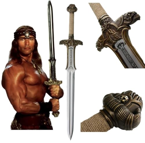 Conan The Barbarian Sword,42 '' Handmade Conan Atlantean Sword 1095 Carbon Steel Brass Fittings, Full Tang, Leather Sheath Viking sword real king sword 7.5 lbs gifts for men (Conan Atlantean Sword)