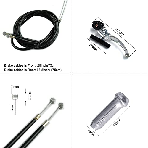 image for Hmseng V-Type Bike Brake Set, Complete Universal Bike Front and Rear M