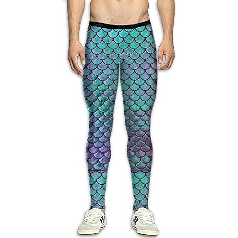 Olivefox Men's Compression Pants Baselayer Cool Dry Sports Tights Leggings, Multicolor, X-Large Cover