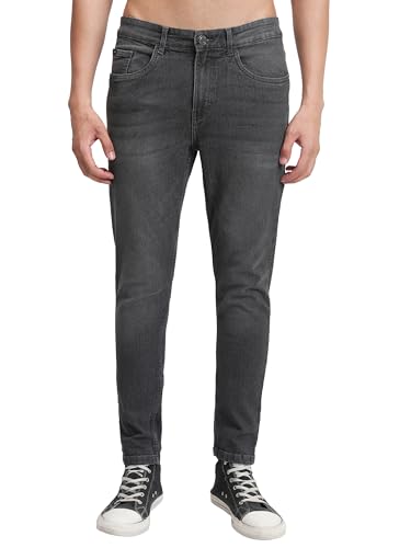 Image of Highlander Mens Tapered Fit Denim Jeans for Man|Regular Length|Mid-Rise|Stretchable Fabric for Comfort fit| Jeans for Man | Men Jeans