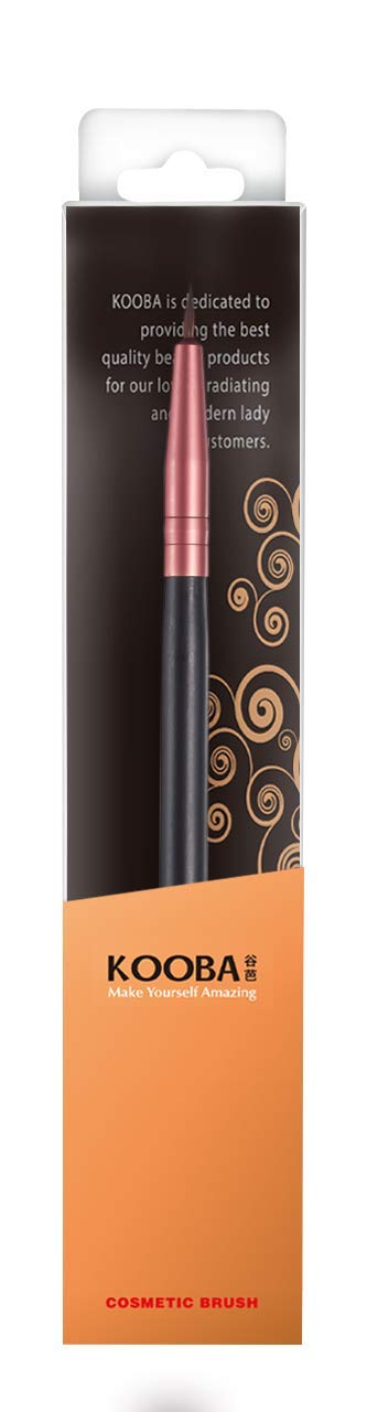 KOOBA Makeup Fine Point Eyeliner Pinsel 2 Stück, Tragbarer Augengel Foundation Pinsel, Beauty Kosmetik Werkzeug für Professionelle und Reisen, 2 Stück