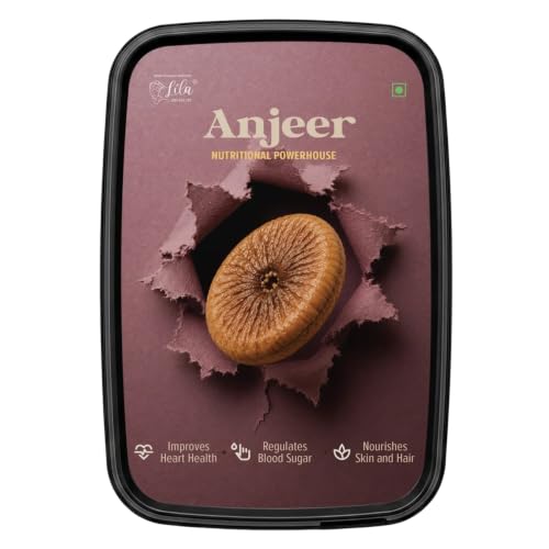 LILA DRY FRUITS Anjeer 400 gms Fig Dry Fruits Fresh Afghani Anjir | Dried Figs Rich Source of Fibre Calcium And Iron Perfect for Giftings