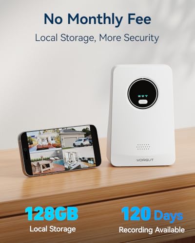 Image of Solar Cameras Wireless Outdoor, 4PCS 4MP Solar Powered Cameras for Home Surveillance Security System, Color Night Vision, 2.4G /5G WiFi 10CH NVR, No Monthly Fee with 128G SD Card