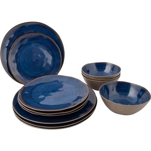 Bo-Camp Melamin Geschirr Set Halo Camping Essgeschirr Reise Picknick Teller...